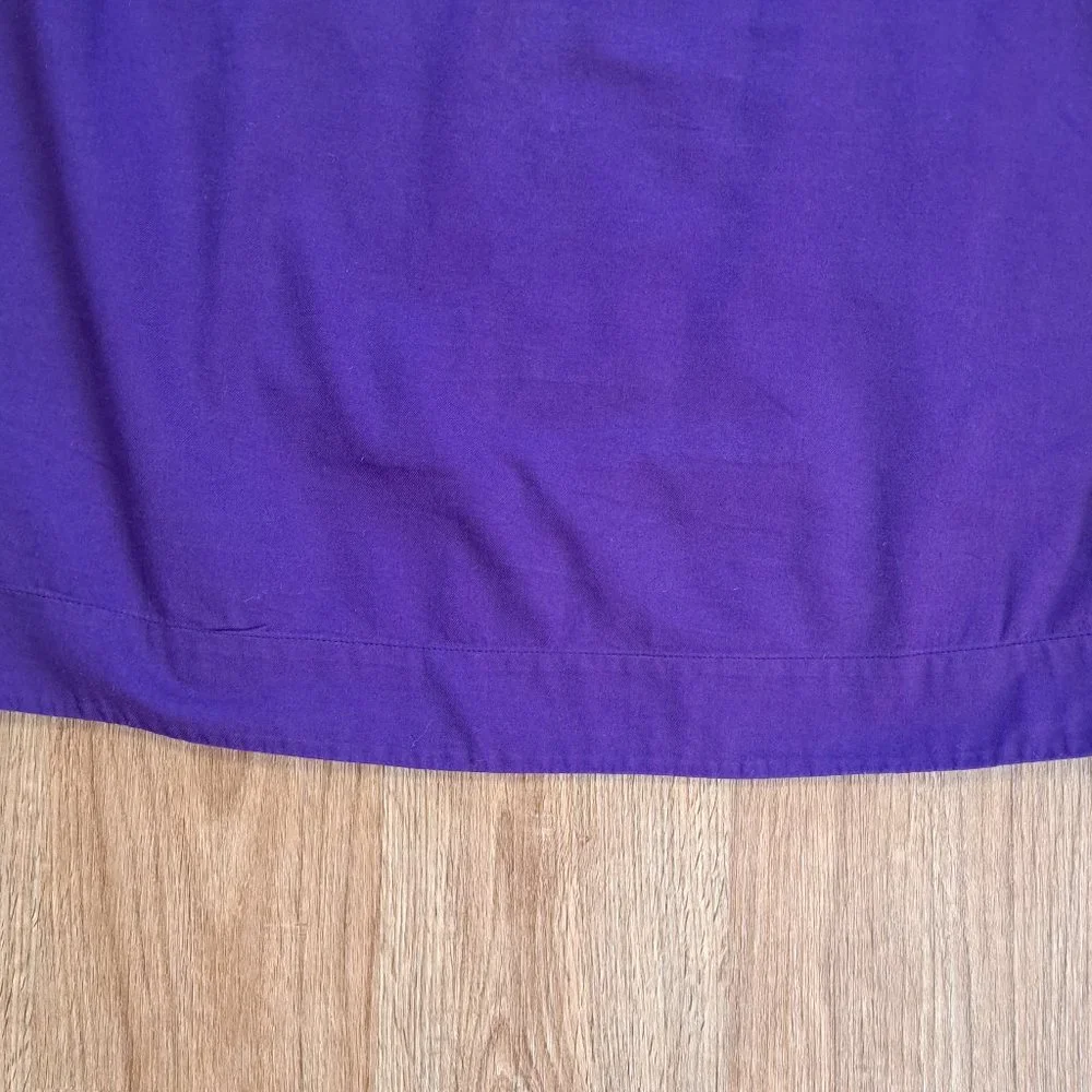 Free People Fleur Du Jour Purple Cotton Mini Dress Size Misses Extra Sma…